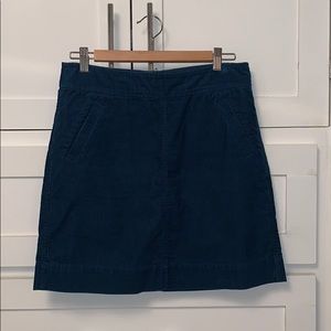 Ann Taylor Loft Blue Corduroy Skirt